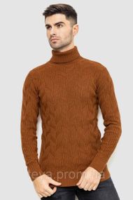 Светр чоловічий, колір коричневий, розміри XL, L, XXL FA_001062