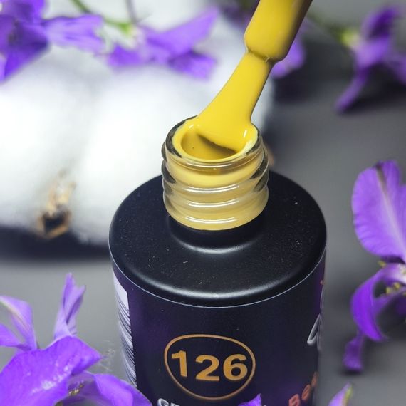 Гель-лак для ногтей Bee Nails 126 (горчично-бежевый) 8мл