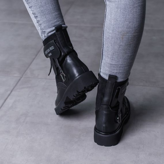 Ботинки женские Fashion Ransom 3454 36 размер 235 см Черный | Зображення 7