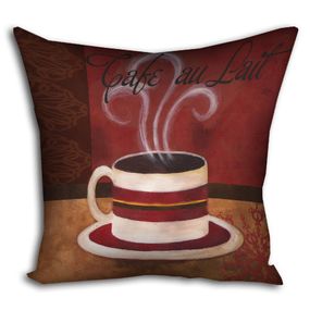 Подушка габардинова з принтом Cafe au lait 40x40 (4P_PW026)