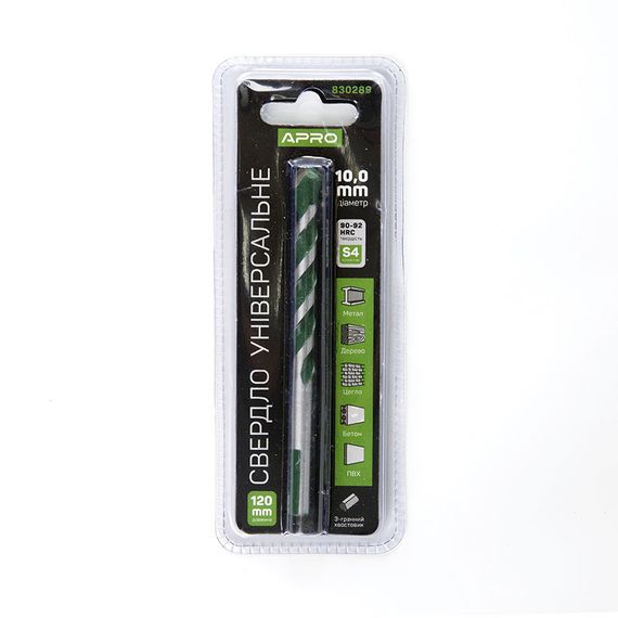 Свердло універсальне 10*120 мм APRO 8302891 | Зображення 3