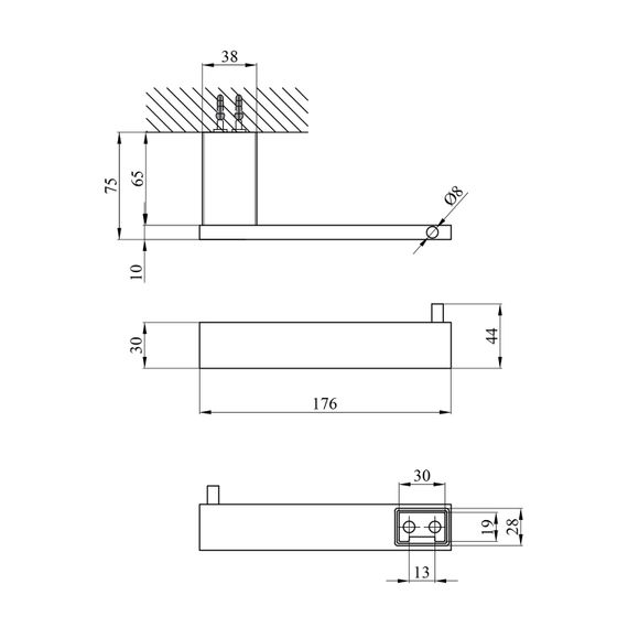 Тримач для туалетного паперу Kroner KRP Edelstahl Kubus - SCH3903-2 (CV025647) | Зображення 1