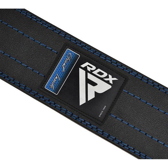 Пояс для пауерліфтингу RDX RD1 шкіряний Blue XL | Зображення 3