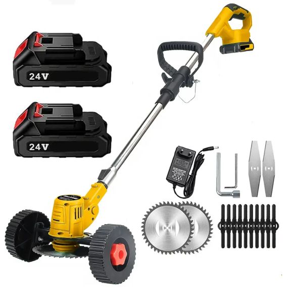 Набор 2в1 Газонокосилка + Пила 24V два аккумулятора | Зображення 2