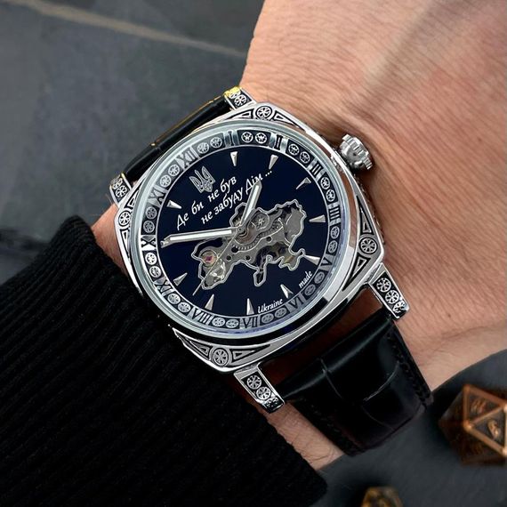 Чоловічий годинник Awarder 021-3D Де би не був Silver-Black | Зображення 4
