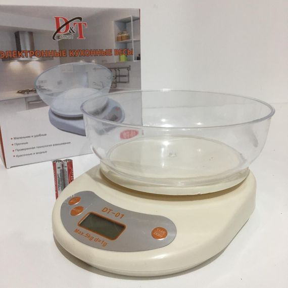Ваги кухонні до 5 кг із чашкою D&T Smart DT-02 | Зображення 4