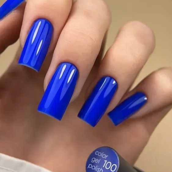 Гель-лак Valeri 100 "Синій електрик" 6мл | Зображення 1