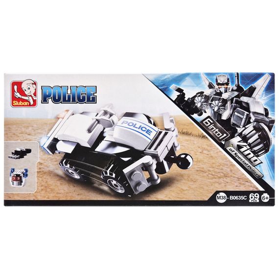 Детский конструктор Полицейская серия Police SLUBAN M38-B0635-3, 69 деталей