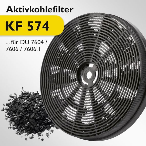 Набор угольных фильтров Bomann KF 574 для вытяжек DU 7604 G, DU 7606 G, DU 7606.1 G, 2 шт. | Зображення 2