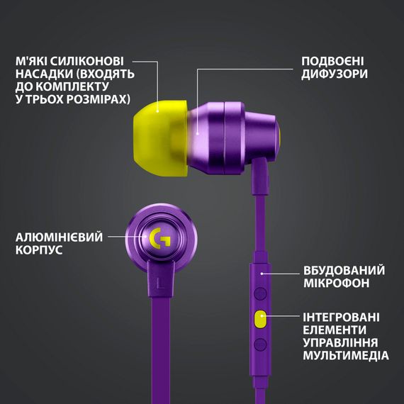 Навушники Logitech G333 Purple (981-000936) | Зображення 7