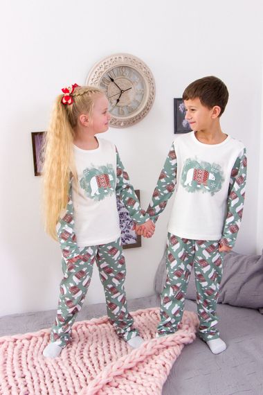 Піжама дитяча "Family look" Носи своє 128 Зелений (p-7569-97076) | Зображення 4