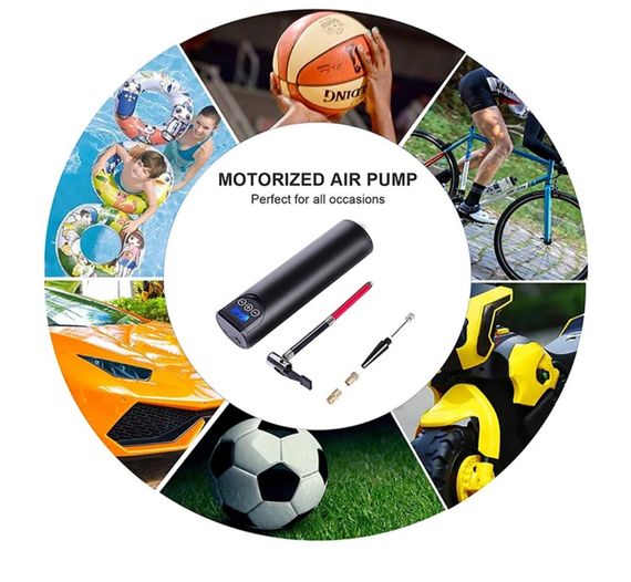 Насос для автомобіля, велосипеда безпровідний на акамуляторі | Зображення 4
