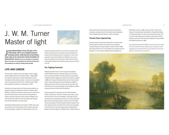 Подарункові книги про мистецтво Вільям Тернер J.M.W Turner Masterpieces of Art. Rosalind Ormiston живопис книги | Зображення 2