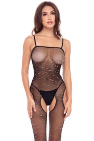 Комбінезон з камінням SPARKLE CROTCHLESS BODYSTOCKING, OS