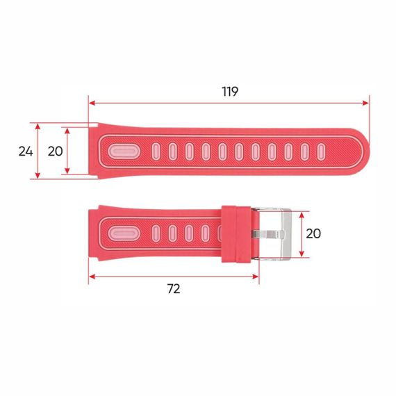 Ремінець для смарт-годинника Годинник M3odfit  SkyLoom Pink | Зображення 2