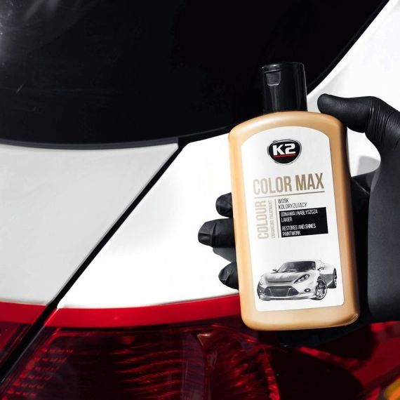 Поліроль восковий для кузова K2 Color Max білий 250 мл (K020WHITE) | Зображення 4