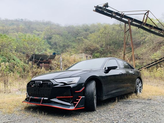 Передний Бампер RS6-R Style для Ауди A6 C8 2018- гг