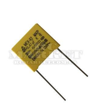 CLASS X2-MKP  0,33 mkf-280 VAC (±10%)  P:15mm. Полипропиленовый помехоподавляющий конденсатор | Зображення 1