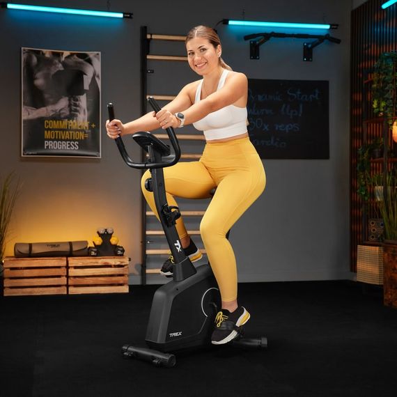 Велотренажер Trex Sport TX-380MB Rigon магнітний чорний | Зображення 1