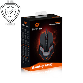 Игровая компьютерная мышь проводная MEETION MT-M940 RGB подсветка black