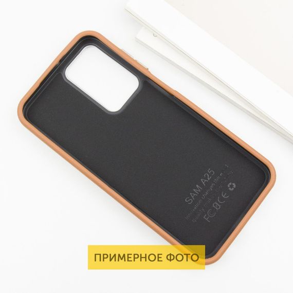Шкіряний чохол Leather Case Metal Buttons для Xiaomi Redmi 13C / Poco C65 Brown | Зображення 3
