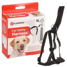 Шлея в автомобіль для собак Flamingo Car Safety Harness, 56-90 см