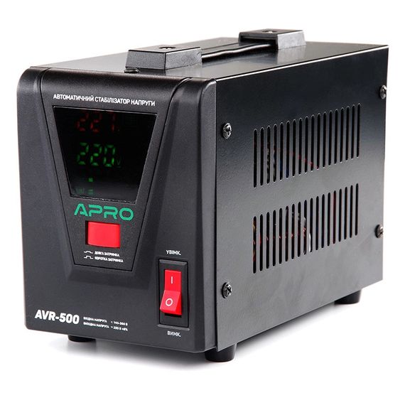 Стабілізатор напруги релейний AVR-500, 400Вт APRO (852005)