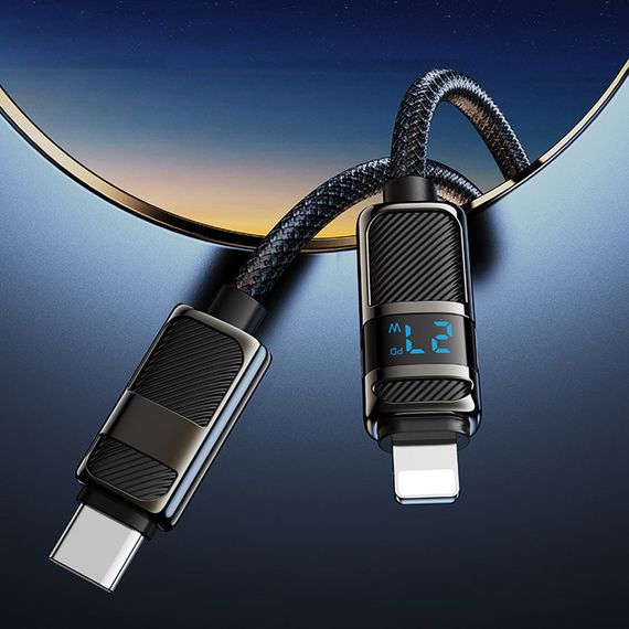 Дата кабель Hoco U137 Line with display Type-C to Lightning 27W (1.2m) | Зображення 5