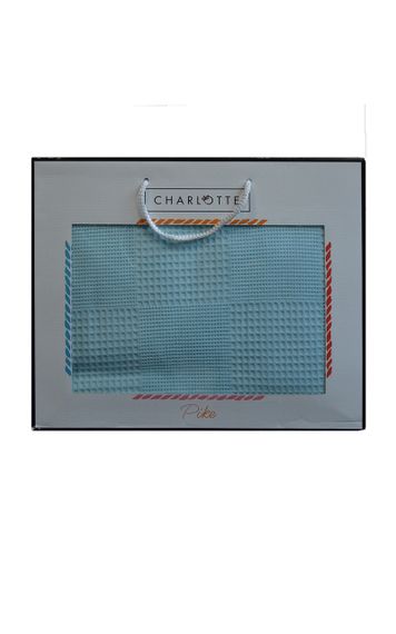 Вафельная простыня-покрывало Ugurlu 200х240 см. Charlotte мятная | Зображення 5