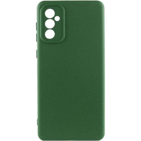 Чехол TPU GETMAN Liquid Silk Full Camera для Samsung Galaxy A35 Зеленый / Dark green