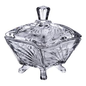 Сахарница с крышкой 7.5×7.5×9 см ваза сахарница стеклянная HP-4-117