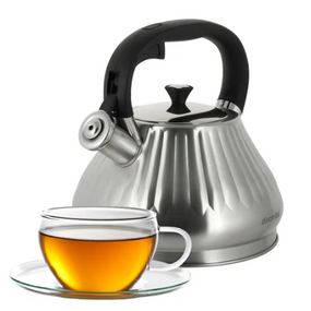 Чайник 3л нержавіюча сталь зі свистком з ручкою "soft-touch" 859 KAMILLE