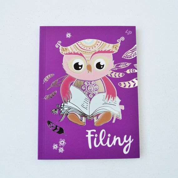 Блокнот 4Profi  "Filiny" violet 40 арк. формат А6 903740