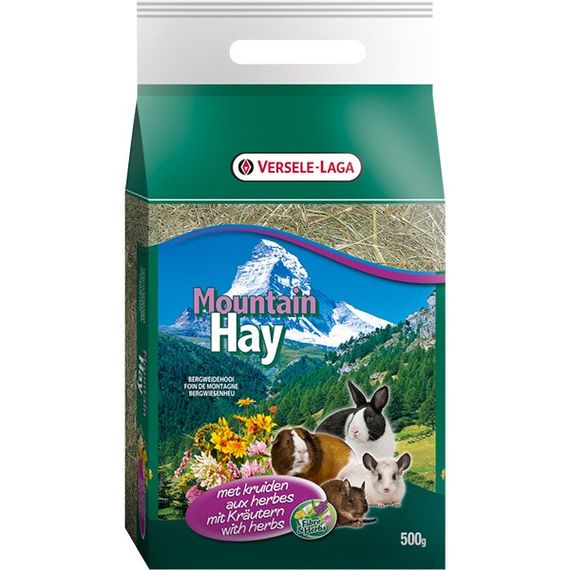 Сено для кроликов и грызунов Versele-Laga Mountain Hay, 500 гр
