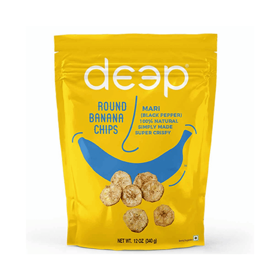 Бананові чіпси  Чорний перець 340г Deep 011433163705