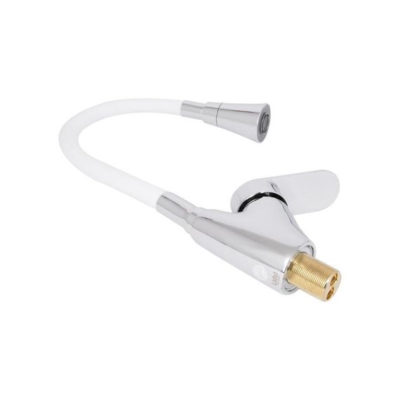 Смеситель для кухни Lidz Tani 007F3 с гибким изливом (k40) LDTAN007F3WCR40423 Chrome/White | Зображення 5
