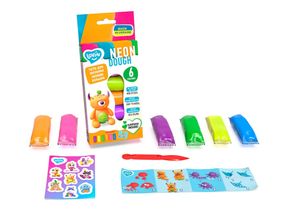 Набір тіста для ліплення "Neon Асорті" ТМ Lovin 41176, 6 кольорів по 35 г