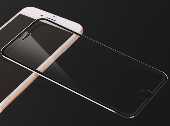 3D Metall захисне скло для iPhone 6 Plus 5.5" - Black | Зображення 5