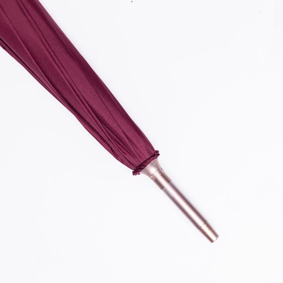 Класична парасолька-тростина з чохлом напівавтомат з поліестеру міцна надійна 12 спиць діаметр 120 см Червоний HP-23-16R | Зображення 4