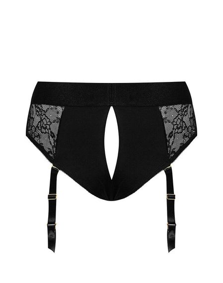 Мереживні труси для страпону з підв'язками для панчох Strap-On-Me DIVA HARNESS - L | Зображення 3