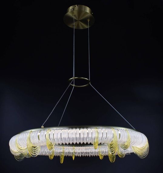 Люстра потолочная LED D236-650 Латунь 30-140х65х65 см. | Зображення 1