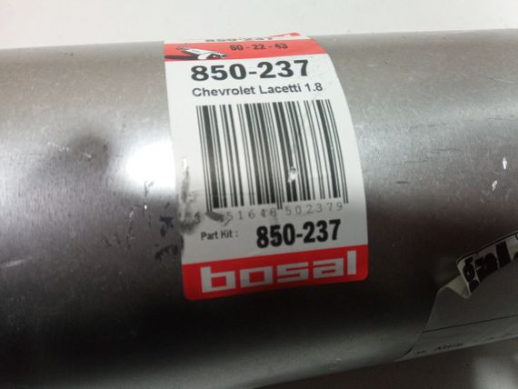 Труба приймальна Lacetti 1.8, BOSAL (850-237) без отвору під лямбда-зонд (96492987) | Зображення 2