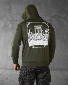 Худі maklin олива череп НП4892