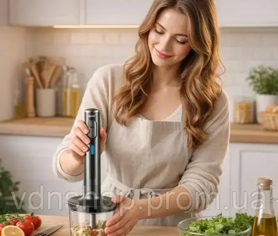 Погружной блендер 4в1, 2000Вт, RАF R 3001 + мерный стакан / Измельчитель кухонный | Зображення 4