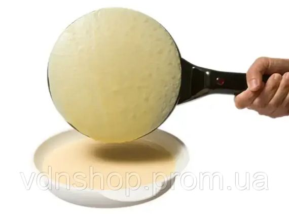 Электрическая блинница погружная сковорода для блинов с антипригарным покрытием 20 см электроблинница SOKANY SK 5208 600 Вт Черная | Зображення 4