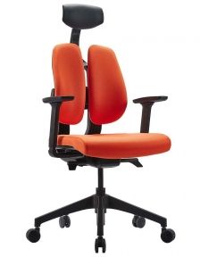 Кресло офисное DUOREST D2 blackorange ортопедическое