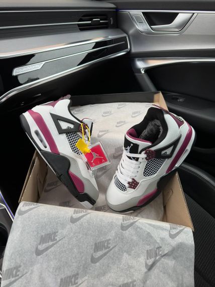 Чоловічі зимові кросівки Air Jordan 4 Retro “ PSG Paris Saint Germain “ Fur,  зима 42 26.5 | Зображення 3