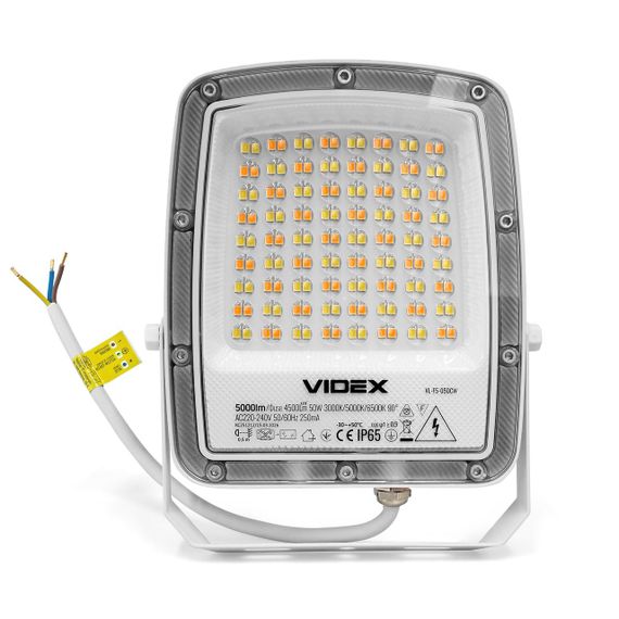 Світлодіодний прожектор VIDEX F5 50W 3000-5000-6500K 230V White (VL-F5-050CW) | Зображення 1
