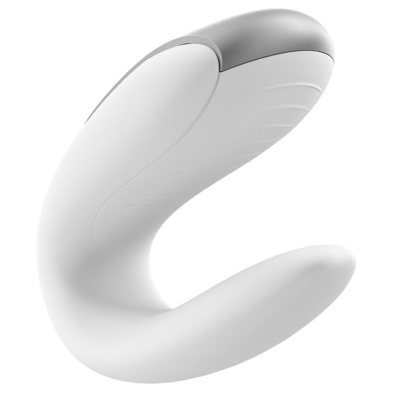 Смартвібратор для пар Satisfyer Double Fun (White) з пультом ДК | Зображення 4