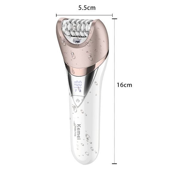 Женский эпилятор KM-7115 6-в-1 Multifunctional Ladies Care Kits / Универсальный беспроводной эпилятор + 6 насадок AND KM-7115 | Зображення 9